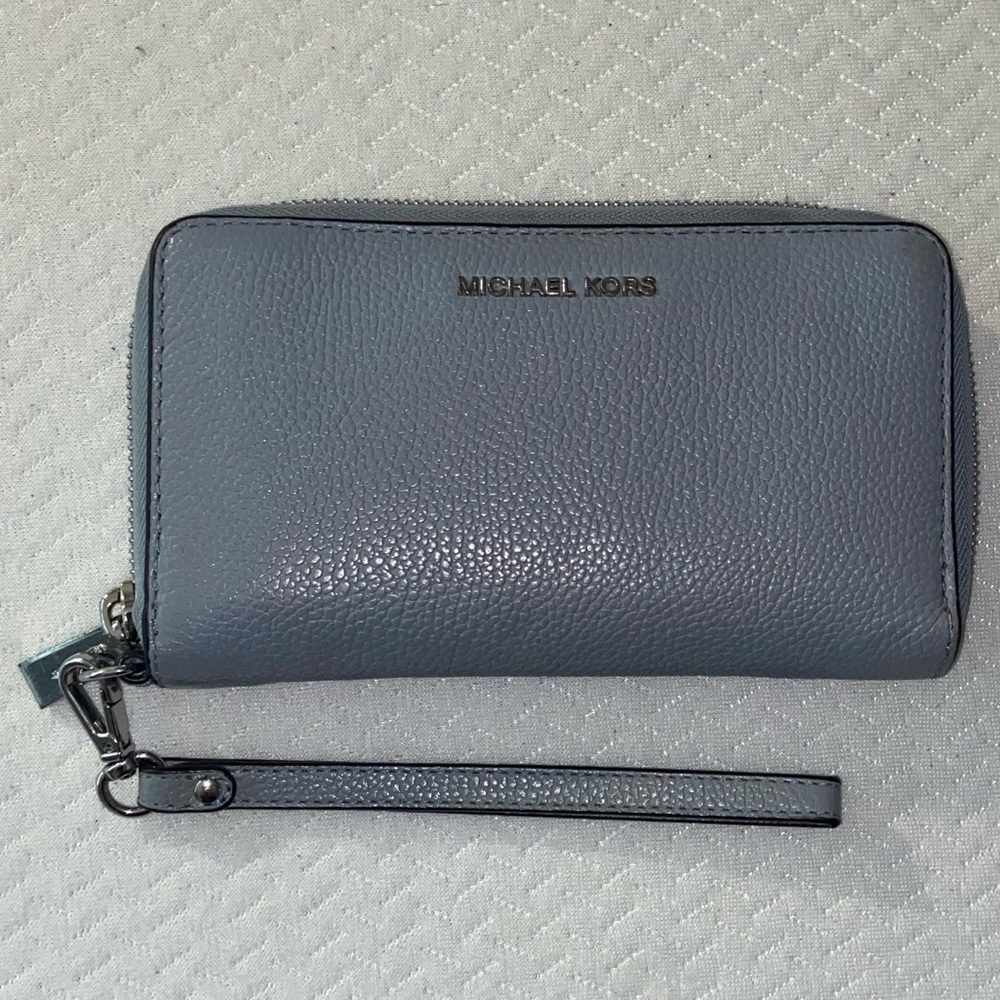 Baby blue Michael kors wallet